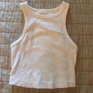 basic white tank top